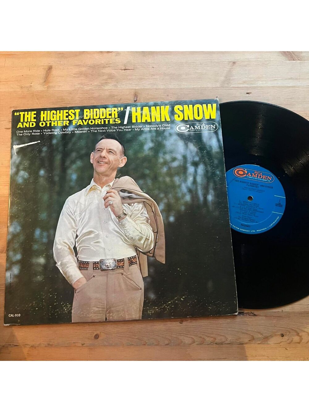 Hank Snow - The Highest Bidder and other Favorites 33rpm VG+ VR18